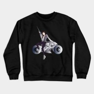 Biker Girl Crewneck Sweatshirt